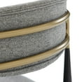 thumbnail image 4 of Modrest Mid-Century Modern Medium Grey + Gold Arm + Black Counter Chair, 4 of 8