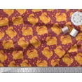 thumbnail image 2 of Soimoi Rayon Fabric Dots & Crab Ocean Printed Craft Fabric by The Yard 42 Inch Wide, 2 of 3