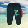 thumbnail image 2 of KBODIU Boys' Pants Boys Athletic Training Pants Casual Dinosaur Graphic Jogger Pants Sweatpants Size 1-8 Years, 2 of 5