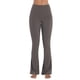 thumbnail image 5 of Leggins Sunzel Mini de cintura alta acampanados para mujer, color marrón grisáceo, 5 of 8