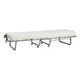 thumbnail image 1 of Linon Luxor Metal Folding Bed with Memory Foam Mattress in Beige, 1 of 23