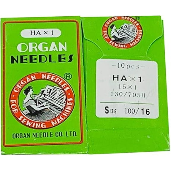Teamwork Organ Sewing Machine Needles Home-use Size 100/16-10 Pieces per Pack