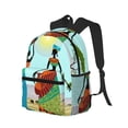 thumbnail image 2 of Fotbe African Women Lightweight Casual Laptop Backpack for Men and Women, Daily use Waterproof backpack, Backpack for College, 2 of 7
