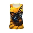 thumbnail image 4 of Lsque Butterfly On Sunflower Printed Workout Tank Tops for Women, Athletic Sports Tank Tops, Compression Sleeveless Dry Fit Shirts,Sleeveless Yoga Shirt-X-Large, 4 of 9