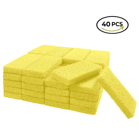 NAILPINKS Yellow Mini Disposable Pumice Pad 40 Pcs