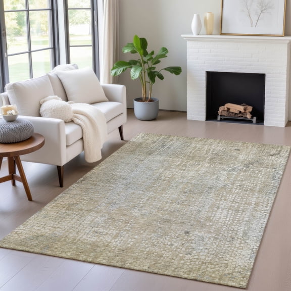 Addison Rugs Chantille Indoor/Outdoor Transitional Abstract Beige Machine Washable Rectangle Rug, 10' x 14'