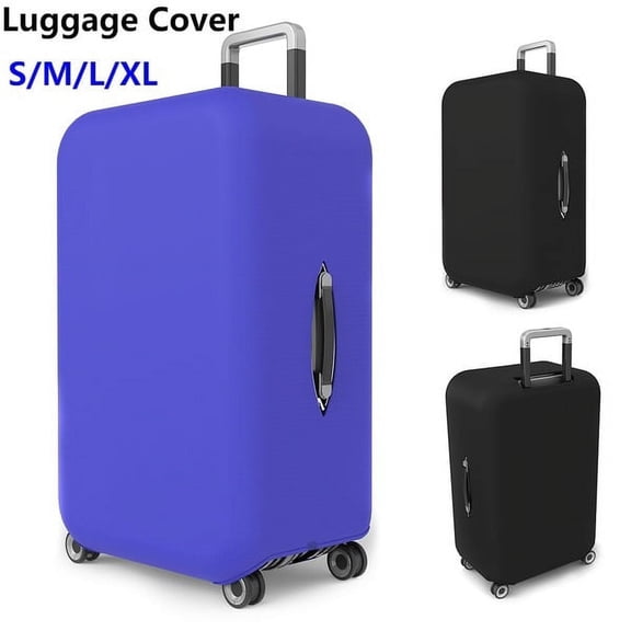 Extra Large Elastic Luggage Cover Case, Black Spandex Suitcase Protector for 28-30 Inch Bags, Dustproof