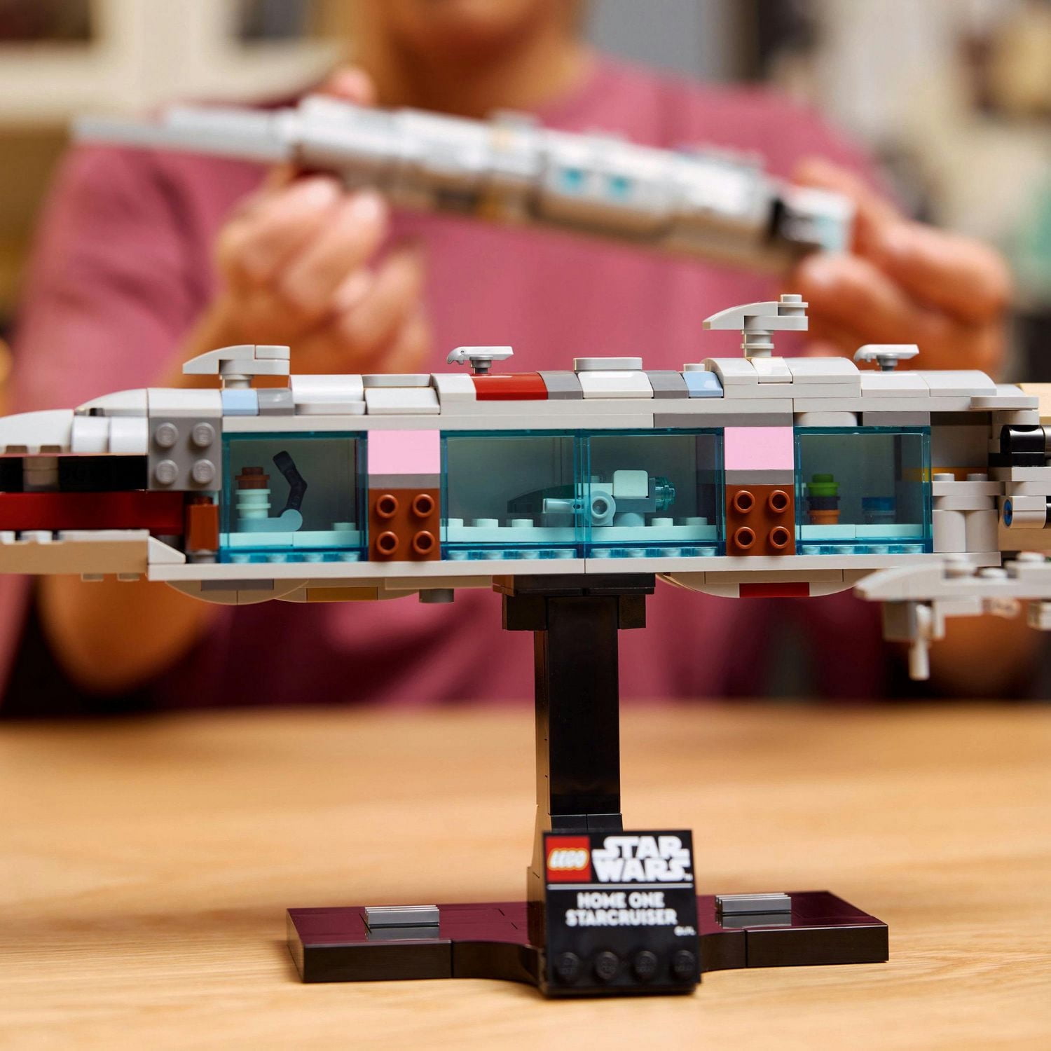 LEGO Star Wars Home One Starcruiser Building Set for Adults - Star Wars Collectibles Set With Display Stand - Building Kit With 559 Pieces - 75405