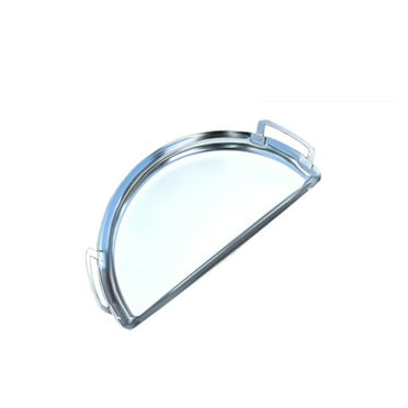 SnS Grills | Slow ’N Sear® Drip 'N Griddle Pan - Stainless Steel | 18” Grill Pan for Travel Kettle/Home 'N Roam Kettle Grill