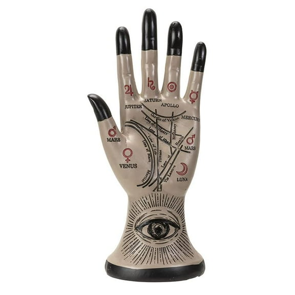 Pacific Giftware Palmistry Hand Figurine, 8.86-inch Height, Resin, Home D√©cor, Tabletop D√©cor, Halloween