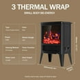 thumbnail image 3 of 1500W Electric Fireplace Heater with 3D Realistic Flame Effect, Overheat Safety Design, Adjustable Heating Modes, Suitable for Small Spaces, 3 of 9