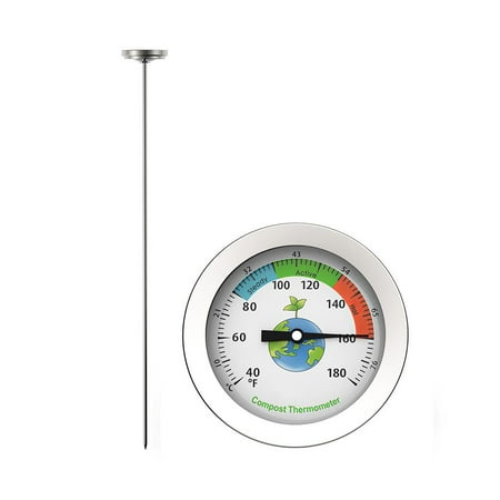 

Composting Thermometer Soil Measurement Tool Stainless Steel to Measure Compost Soil Temperature