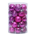 thumbnail image 1 of 34 piezas de adornos de bolas de Navidad irrompibles de 4 cm para decoración de fiesta de cumpleaños de boda de árbol de Navidad, 1 of 5