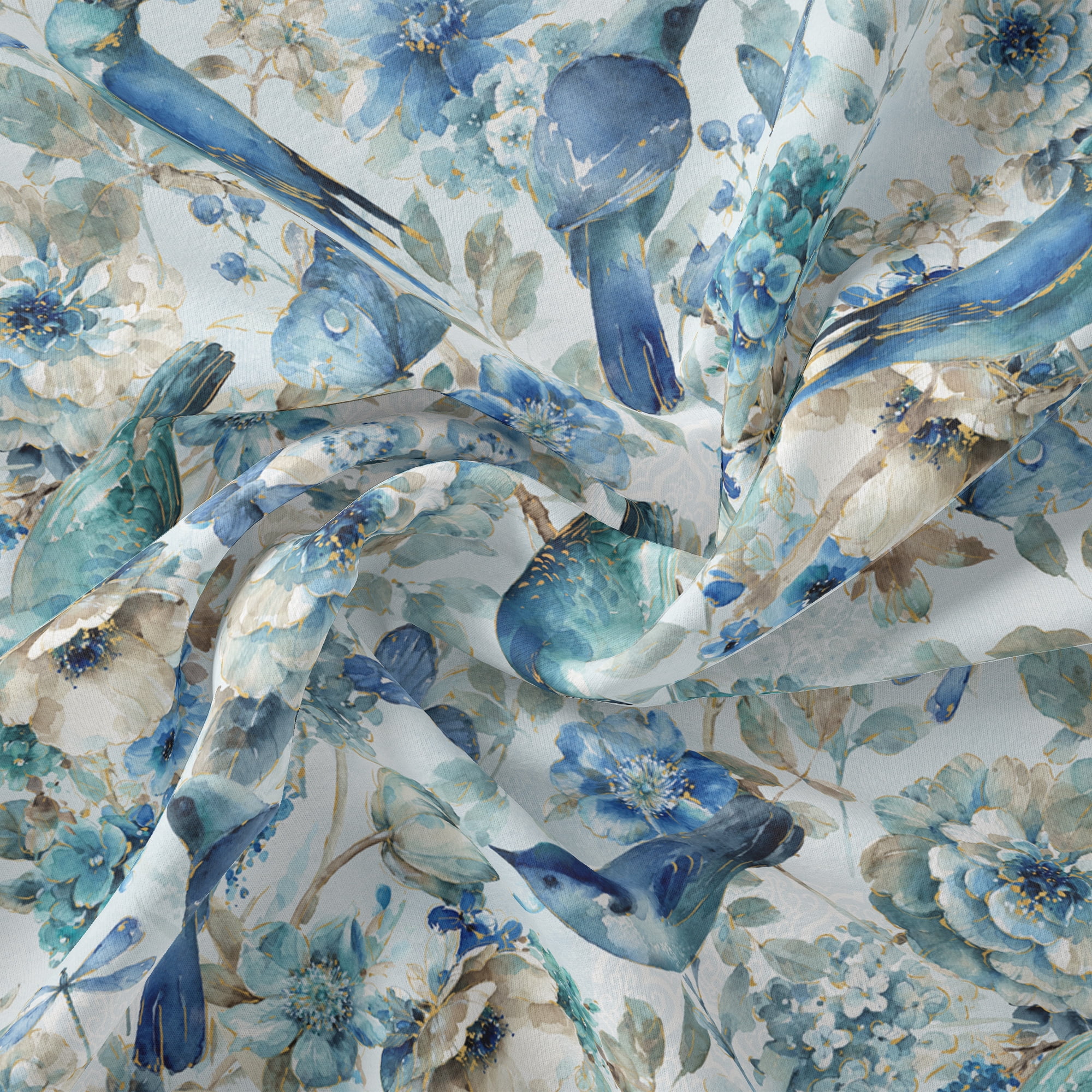 David Textiles Cotton 36" x 44" Indigold Collection Pre-Cut Fabric, 1 yard