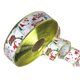 thumbnail image 1 of Muñeco de nieve navideño Cinta de borde con cable Árbol de Navidad Muñeco de nieve Cinta de impresión de Papá Noel Cinta brillante con cable Envoltura de regalo (3 piezas-verde, rojo) ZefeiWu 8390614888005, 1 of 1