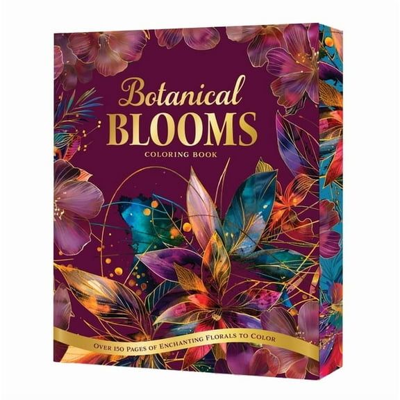 Chartwell Deluxe Spredges Editions Botanical Blooms Coloring Book: Over 150 Pages of Enchanting Florals to Color, (Paperback)