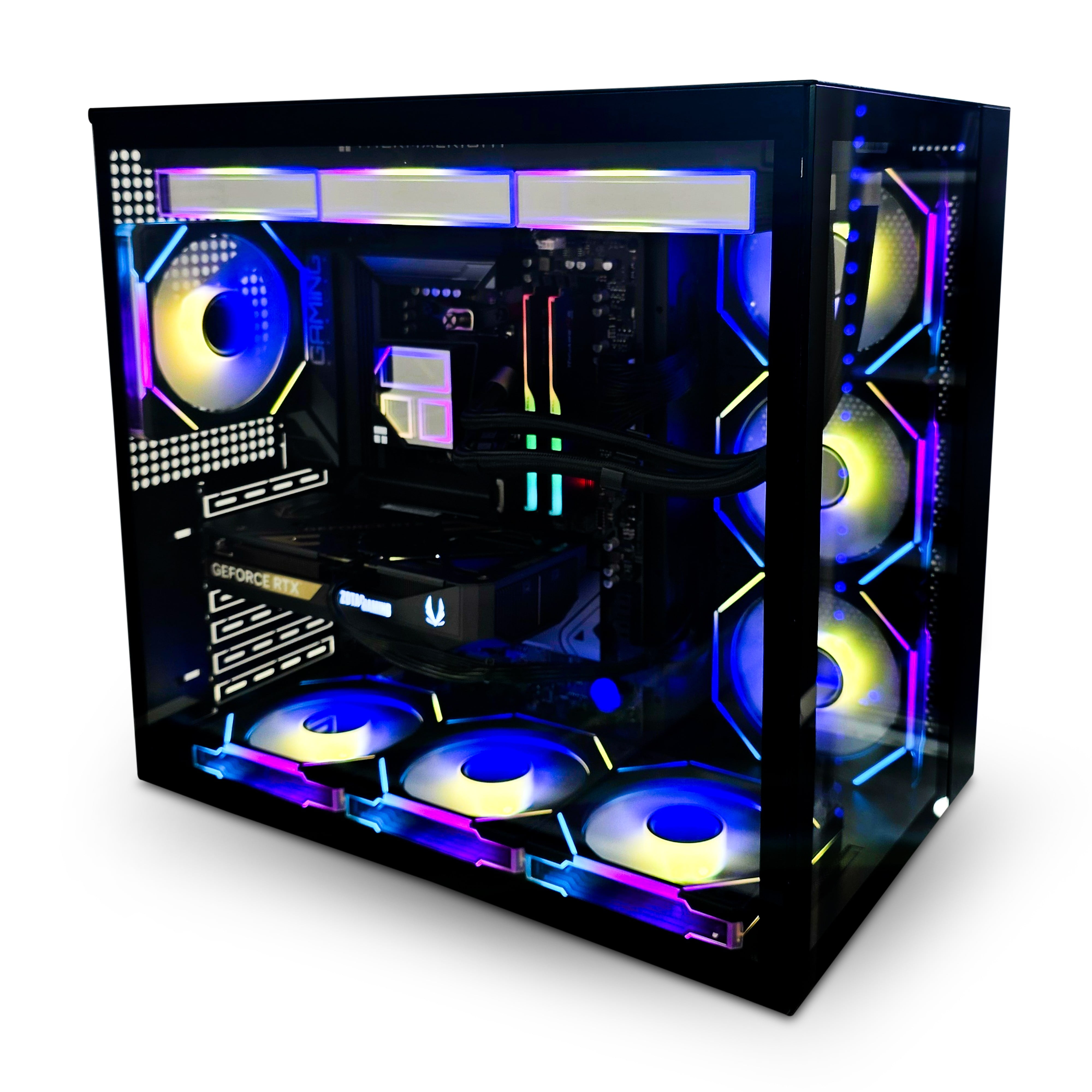 Blazingtech EX Blaze Gaming Desktop PC, Intel I5-14600, GeForce RTX 5060TI, 32GB RAM, 1TB NVMe, Black