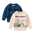 thumbnail image 1 of Esiaerr Chandails Garçons Enfants Double Couche Motif Jacquard Chandails Hiver Col Rond Chandails Épais pour Bébé 3-8 Ans, 1 of 8