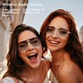 thumbnail image 6 of smart Glasses with Blue Light Filter, Voice Assistant & Dual Microphones - Wireless Sport Fashion Glasses for Music, Calls, - Rechargeable TR Frame PC Glasses - Perfect Gift for Men & Women, 6 of 10
