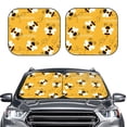 thumbnail image 2 of Kll Cute Bee Butterfly Yelllow Windshield Sun Shade 2-Piece Foldable Car Front Window Sunshade For Most Sedans Suv Truck- Large, 2 of 7