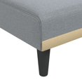 thumbnail image 5 of vidaXL Chaise Longue Light Grey Fabric, 5 of 5