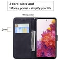 thumbnail image 4 of Allytech Flip Case for iPhone 13 2021 Model 6.1 inch, Premium Retro Butterfly PU Leather Wallet Case with [Magnetic Closure][Card Holder][Wrist Strap] Stand Cover for iPhone 13, Black, 4 of 5