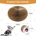 thumbnail image 4 of Kitty Toys Magic Organ Cat Scratching Board Toy for Indoor Cats Twisty Paws cat Toys Foldable Accordion Honeycomb Kitten curlz Cat Scratcher with Ball (1pcs), 4 of 8