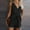 Black, variant on Naughtyhood Jumpsuits for Women,Womens Casual V Neck Bow Pocket Sleeveless Shorts Wide Shorts Jumpsuits Rompers