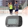 thumbnail image 1 of 3D Pedometer, Data Reset ABS Wearable Simple Step Counter Large Digital Display  For Fitness, 1 of 8