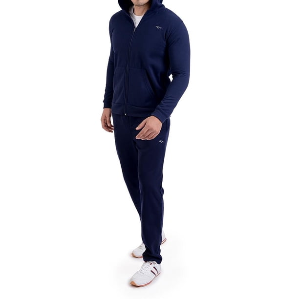 Conjunto Deportivo para Hombre Everlast Sudadera y Pantalón Talla Grande Azul