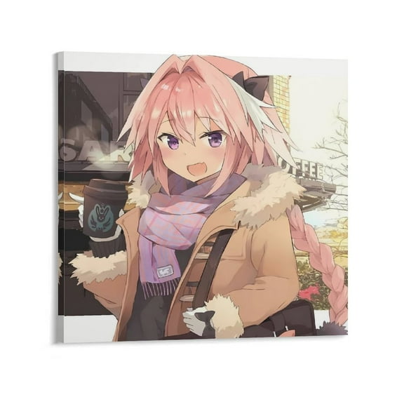 Fate Apocrypha for Astolfo to Japanese Anime Posters Canvas Art Poster and Wall Art Picture Print Modern Family bedroom Decor Posters 28x28inch(70x70cm)
