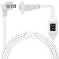 thumbnail image 1 of [Cable de extensión] Interruptor de encendido y apagado DEALTUS de 6 pies, 12 A, 125 V, blanco, 1 of 4
