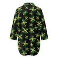 thumbnail image 5 of Xoenoiee Jamaica Flag Paint Splatter Print Womens Swimsuit Coverup Button Up Swim Cover Ups for Swimwear Women Shirt Bathing Suit Cover Up Beach Coverups, L, 5 of 7