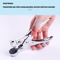 thumbnail image 3 of Suodoka Chromed Metal Single Hole Punch 0.28in Diameter – Effort‑Saving, High Hardness, No Burrs – Ideal for Paper, Cardboard, PVC, ID Cards & Plastic Bags, 3 of 8