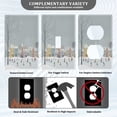 thumbnail image 3 of Light Switch Cover Switch Plate Outlet Cover Plug Cover for Electrical Unused Outlet Cover Winter Wonderland with Small Town, 3 of 6