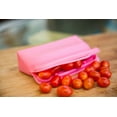 thumbnail image 3 of ITPCINC Reusable Silicone Food Storage Bags,, 1 Gallon Bag, 1 Half Gallon Bag, 1 Sandwich Bag & 1 Snack Bag - Cook, Store, Freeze, Microwave, Eco-friendly, Plastic and BPA Free (Pack of 4, Light Pink), 3 of 7