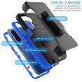 thumbnail image 4 of For Samsung Galaxy A17 5G Case with Built-in Screen Protector and Belt-Clip Holster, Tekcoo Military Grade Shockproof Rugged Full Protective Phone Case Kickstand Cover for Galaxy A17 5G - Blue, 4 of 9