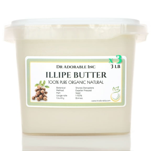 Dr Adorable - 9 lb - Illipe Butter - Organic Fresh Natural (3 of 3 lb)