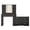 Black-A, variant on ELYKEN Makeup Vanity Desk with LED Mirror, 8 Drawers, 78"W, White