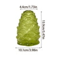 thumbnail image 7 of YAMB Pinecone Shaped Embossed Glass Vase, 5.5" Conical Transparent Decorative Flower Vase, Fall Farmhouse Floral Accessory for Home Mantel Table Office Shelf Decor, Yellow, 7 of 7