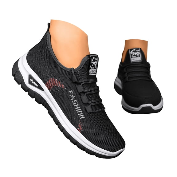 YLYL Women Sneakers Lace up Arch Support Breathable Mesh Non Slip Gym Workout Running Walking Shoes