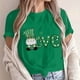 thumbnail image 1 of TaTaai Womens Holiday Print Short Sleeve Tshirt Round Neck St Patricks Day Casual Pullover Cotton Graphic Top Spring Summer Gift, 1 of 5