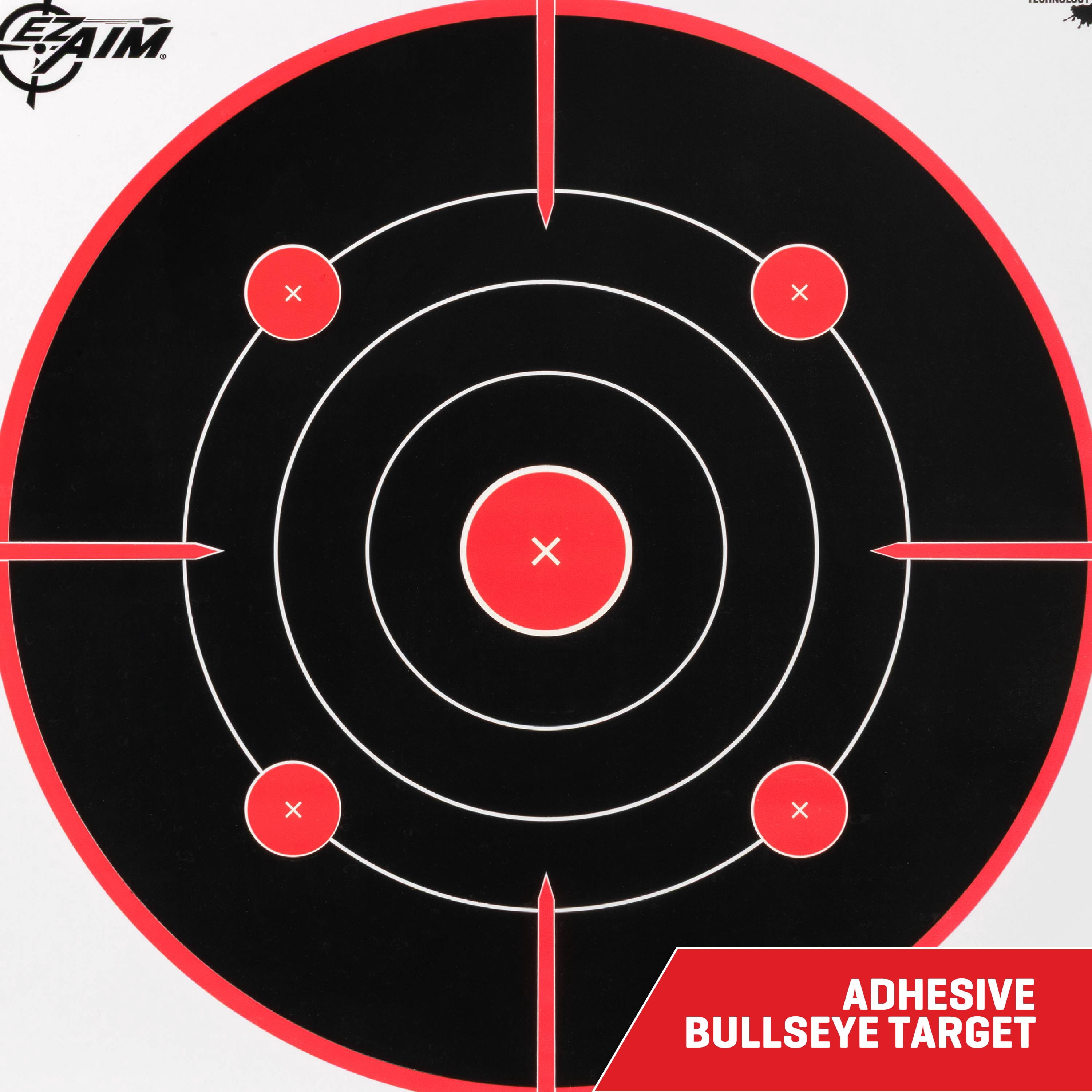 EZ Aim Splash Bullseye and Sight Grid Targets, 12 x 12 Inch, 10 Pack