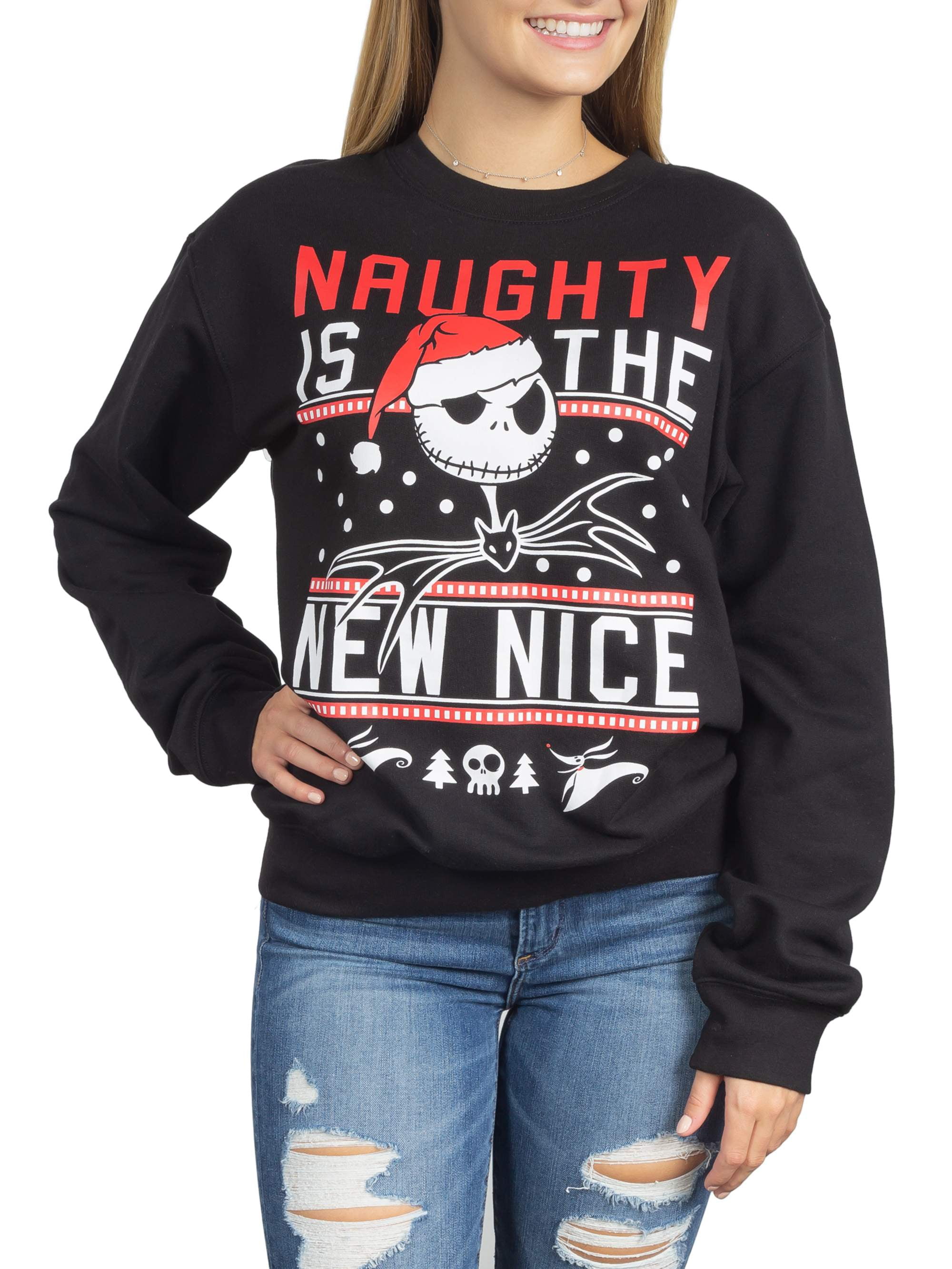 The Nightmare Before Christmas Jack Skellington Destructed Sweater