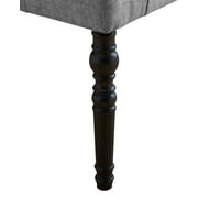 Roundhill Furniture Leviton Urban Style Dining Set, 30 Height Table with 4 Chairs and Bench, Gray