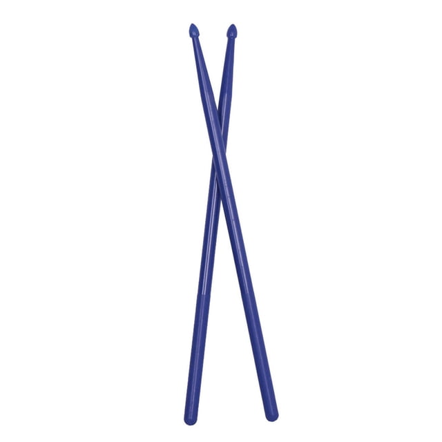 Bâton de Tambour en Nylon avec Forte Élasticité Compatible Poignées d'Instruments de Musique Incassables en Forme de Goutte pour Enfants Adultes Bleu Foncé
