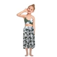 thumbnail image 2 of SILVERCELL Family Matching Swimwear, 7-12Y Girls Bikini 3PCS Set Daughter Swimsuits Bathing Suit with Beach Skirt, 2 of 8