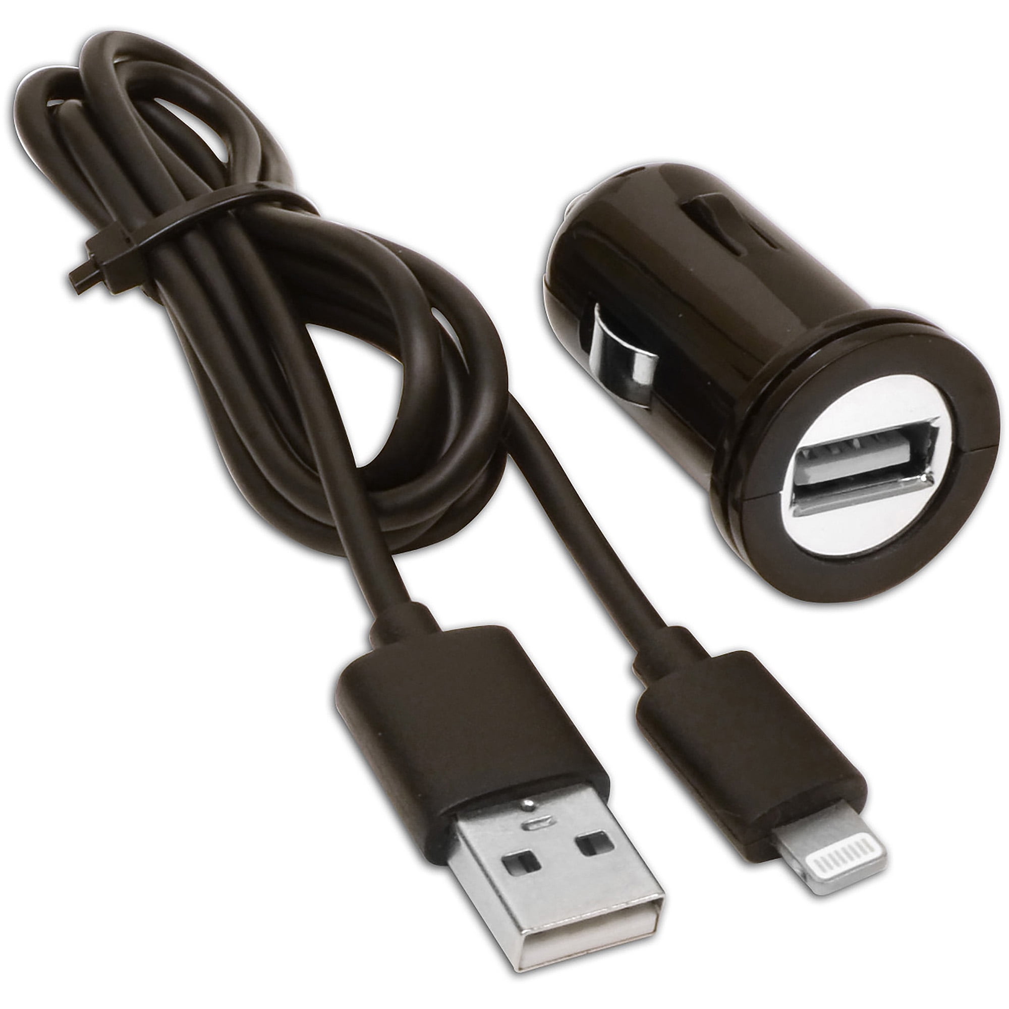 Auto Drive Apple iPhone 5 USB Charger, Black