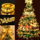 thumbnail image 2 of 1-10M luces luminosas navideñas decoración cinta navideña dorada luces de cadena de hadas para fiesta en el hogar suministros de decoración navideña, 2 of 5