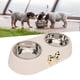 thumbnail image 5 of Set Doble de Cuencos de Comida y Agua para Gato de Acero inoxidable Con Soporte antideslizante, Almohadillas de Silicona Sin Derrames, Para Perros y Gatos Pequeños Medios,, 5 of 7